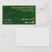 Erzeugnis-Visitenkarte Visitenkarte (Vorne/Hinten)