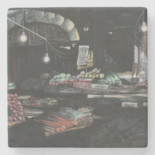 Erzeugnisse einer gequälten Ernte, Jerusalem Steinuntersetzer (Vorderseite)