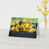 Erzeugung auf dem Bauernmarkt Karte (Gelbe Blume)