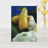 Erzeugung auf einem Bauernmarkt Karte (Gelbe Blume)