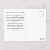 Erzeugung von Tieren Postkarte (Rückseite)