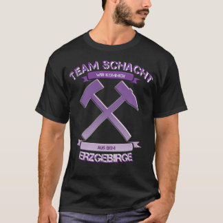 Erzgebirge Team Fußball Aue Schacht Wander Geschen T-Shirt