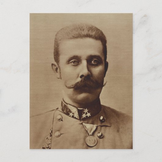 Erzherzog Franz Ferdinand von Österreich Postkarte (Vorderseite)