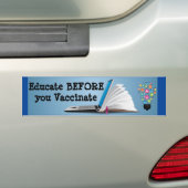 Erziehen Sie, bevor Sie impfen Autoaufkleber (Auf Auto)
