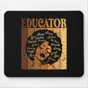 Erzieher Afro-Afrikanisch Amerikanische Frauen Sch Mousepad