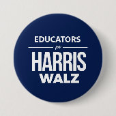 Erzieher für Harris Walz Button (Vorderseite)