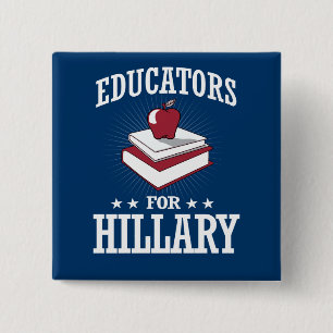 ERZIEHER FÜR HILLARY BUTTON