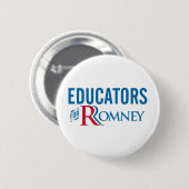 Erzieher für Romney Button (Vorne & Hinten)