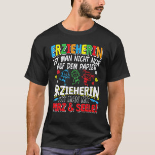 Erzieher mit Herz und Seele Kindergartenlehrer T-Shirt