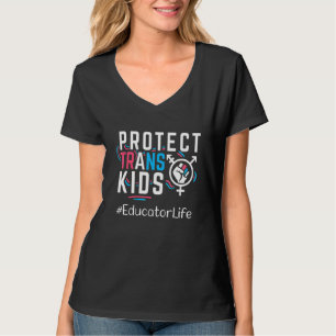 Erzieher schützen Trans Kids Transgender-LGBT-Stol T-Shirt