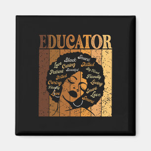 Erzieherin Afro American Women Black History Magnet