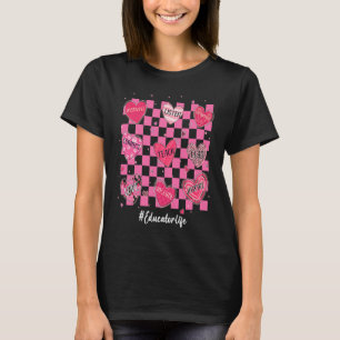 Erzieherin Herz Teach Liebe Inspirier Womens Valen T-Shirt