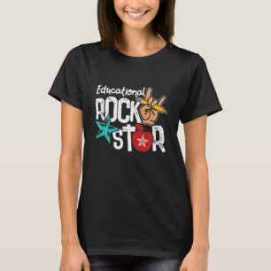 Erzieherinnen und Rockstar-Lehrer verschenken zurü T-Shirt