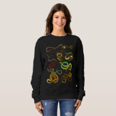 Erzieherische Schlangen Sweatshirt (Vorne ganz)