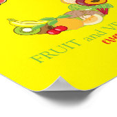 Erzieherische und gesunde Ernährung Unterricht Poster (Ecke)