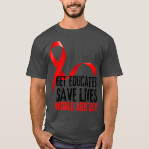 Erzieherisches Rett lebt Welt-AIDS-Tag 1 T-Shirt