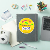Erziehung ist besser mit PEPS - Aufkleber (iPad Hülle)