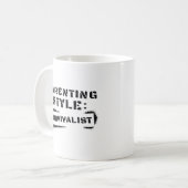 Erziehungsstil-Survivalist Kaffeetasse (Vorderseite Links)