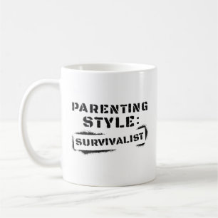 Erziehungsstil-Survivalist Kaffeetasse