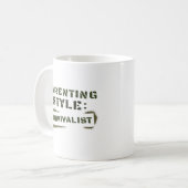 Erziehungsstil-Survivalist Kaffeetasse (Vorderseite Links)