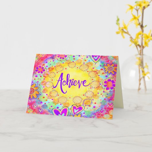 Erzielen Sie Spaß und Blumen Farbe Inspiration Tre Karte (Gelbe Blume)