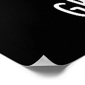 Erzielen von Gratness Funny Cheese Puns Dark BG Poster (Ecke)