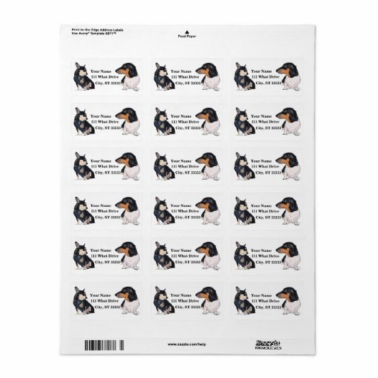 Erzmarke Adressaufkleber (Vorne)