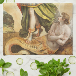 Erzreligiös, Sankt Michael besiegt Luzifer Geschirrtuch