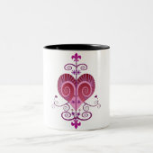 ERZULI FREDA DAHOMEY VEVE MATTIERTE GLASBIENTASSE ZWEIFARBIGE TASSE (Mittel)