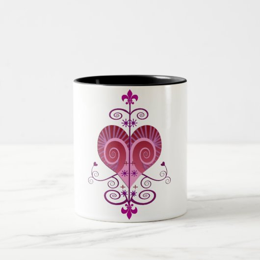 ERZULI FREDA DAHOMEY VEVE MATTIERTE GLASBIENTASSE ZWEIFARBIGE TASSE (Mittel)