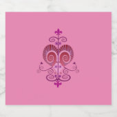 ERZULI FREDA VEVE Set für Lebensmittel und Getränk Alkoholflaschenetikett (Einzelnes Label)