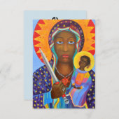 Erzulie Dantor Black Madonna Voodoo Dankeskarte (Vorne/Hinten)