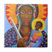 Erzulie Dantor Black Madonna Voodoo Fliese (Vorderseite)