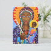 Erzulie Dantor Black Madonna Voodoo Lwa Dankeskarte (Stehend Vorderseite)
