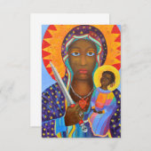 Erzulie Dantor Black Madonna Voodoo Lwa Dankeskarte (Vorne/Hinten)