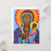 Erzulie Dantor Black Madonna Voodoo Lwa Karte (Vorderseite/Rückseite Beispiel)