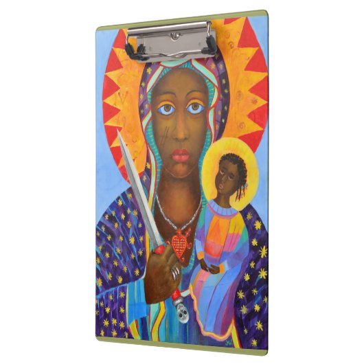 Erzulie Dantor Black Madonna Voodoo Lwa Klemmbrett (Links)