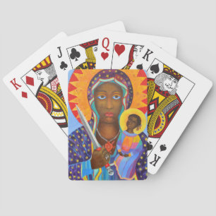 Erzulie Dantor Black Madonna Voodoo Lwa Spielkarten