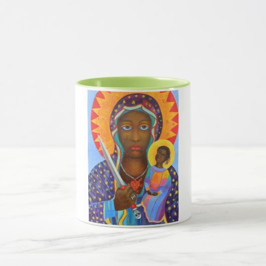 Erzulie Dantor Black Madonna Voodoo Lwa Tasse (Zentrum)