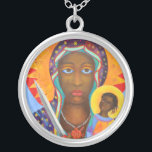 Erzulie Dantor Black Madonna Voodoo Versilberte Kette<br><div class="desc">Erzulie Dantor Voodoo New Orleans, Wudu art - druckt auf verschiedenen Materialien. Eine tolle Geschenkidee, um Ihre Zuhause aufzuhellen. Kaufen Sie dieses Kunstwerk auch auf Telefonkisten, Kleidung, Tasse, Kissen und mehr. Poster und Kunstdruck auf Kleidung und für Ihre Wand - verschiedene Hintergründe - großartig für Sie persönlich und für die...</div>