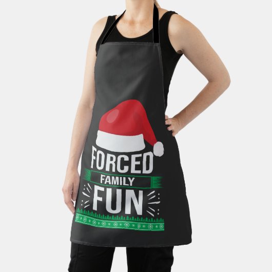 Erzwungener Familienspass Weihnachten Spaß Schürze (InSitu)