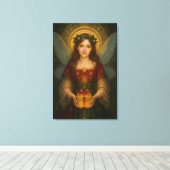 ES001_Enchanting Fairy - Christmas Edition #1 Leinwanddruck (Insitu (Holzboden))
