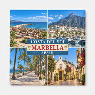 ES0122 Europa, Spanien, Andalusien, Marbella, Kühl Magnet