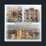 ES0123 Europa, Spanien, Andalusien, Granada, Kühls Magnet<br><div class="desc">Hier finden Sie das Andenken Ihres Urlaubs. Diese Kategorie enthält Kühlschrankmagnet von vielen Standorten in Europa. (ES0123 Europa, Spanien, Andalusien, Granada, Alhambra Hof der Myrtles, Kathedrale, Alhambra Abend Panorama, Kühlschrankmagnet). Erleben Sie Freunde und Verwandte mit den einzigartigen Souvenirs von Ihrer großartigen Reise. Probier uns! #LeoPepeDesign - Europa spain, leopepedesign, Reise-Foto...</div>