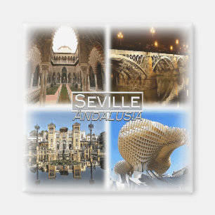 ES0125 Europa, Spanien, Andalusien, Sevilla, Kühls Magnet