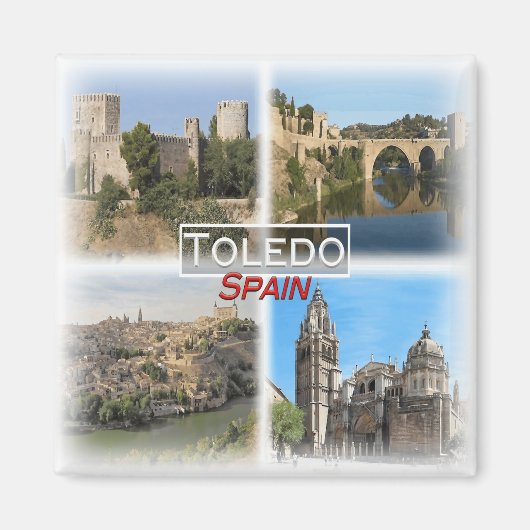 ES0134 Europa, Spanien, Toledo, Kühlschrank Magnet (Vorne)