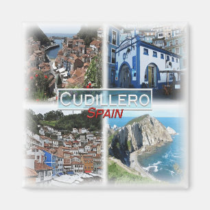 ES0139 Europa, Spanien, Cudillero, Kühlschrank Magnet