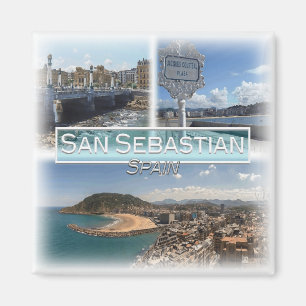 ES0149 Europa, Spanien, San Sebastian, Kühlschrank Magnet
