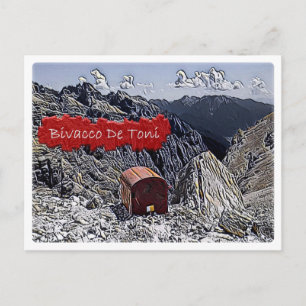 Es - Alphütte Bivacco De Toni - Dolomiti - Postkarte