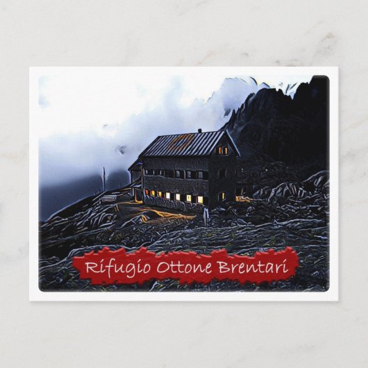 Es - Alphütte Ottone Brentari - Dolomiti - Postkarte (Vorderseite)